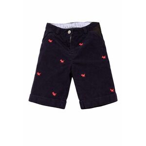 Talbots Kids Stretch Corduroy Red Scottie Dog Shorts - Size 7 - Preppy Summer